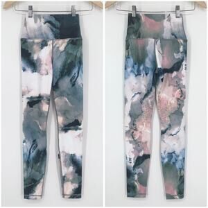NWT Carbon38 Watercolor High-Rise 7/8 Leggings Multicolor Tights